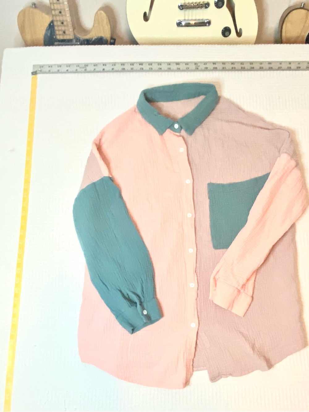 Colorblock Button-Up - Picture 3 of 3
